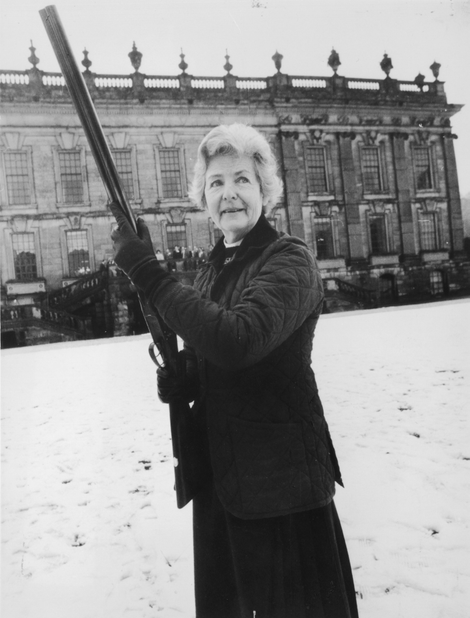 Deborah Cavendish, Duchess of Devonshire, 1980. Photo via Getty.